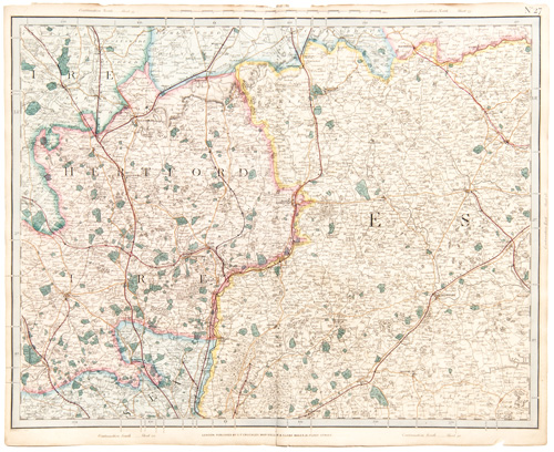 antique map of England, Wales and Scotland Railways and Stations Cruchley 1862